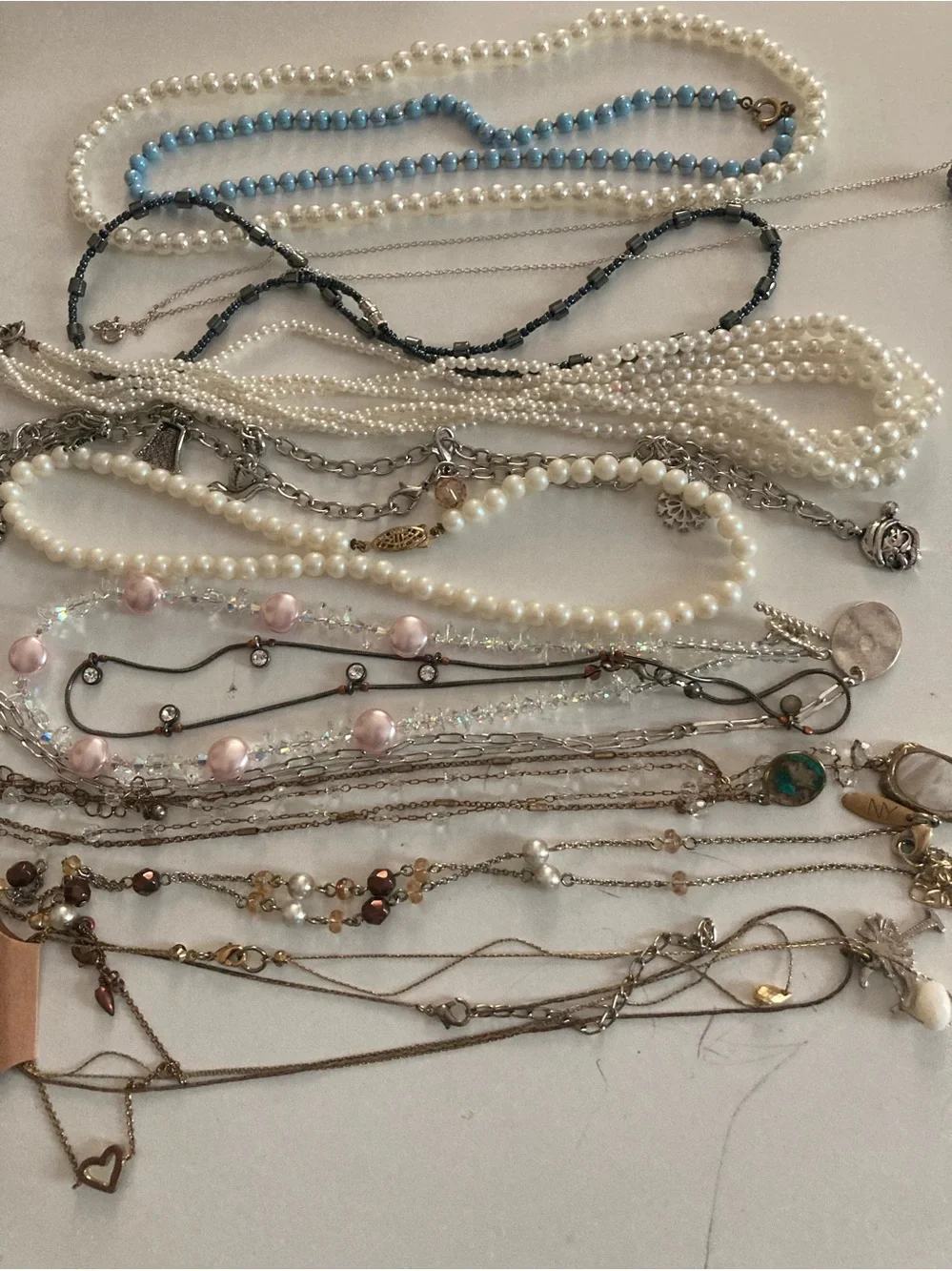 Mystery Box full of Girl Jewelry Pieces With Beaded Glasses Bag.